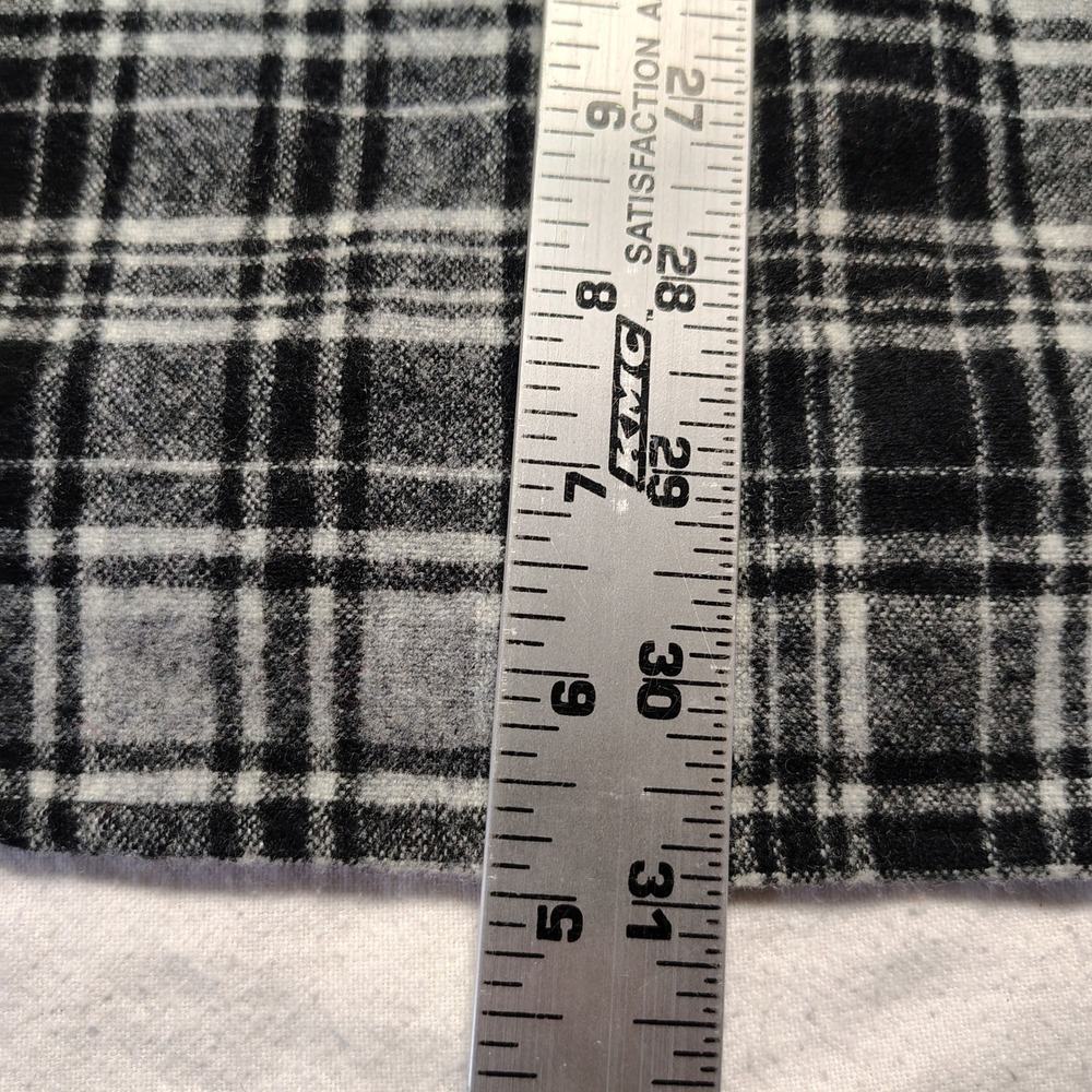 Pendleton Shirt Mens Large Grey Black Wool Plaid Button Up Drummond Tartan Lodge - Picture 5 of 7